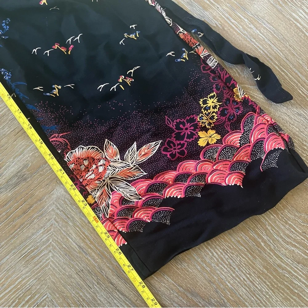 Anthropologie Feather Bone Nara Dark Floral Jumpsuit Sz 4 - Picture 13 of 13